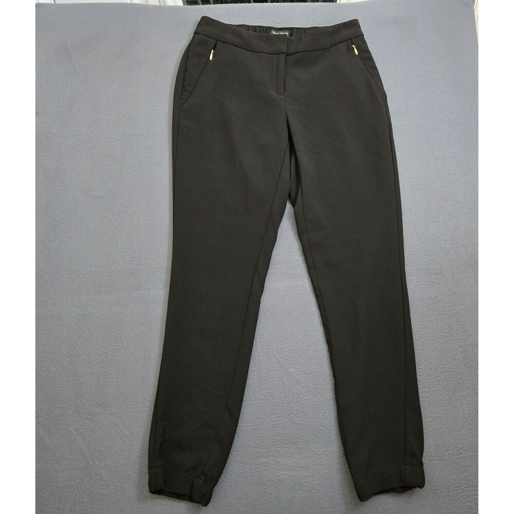 WHBM Women 0 Black Mid Rise Stretch Elastic Ankle Dress Pants